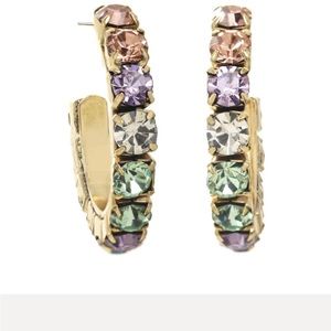 Tova Swarovski, crystal jubilee, hoop earrings